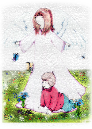 Engel am Fenster